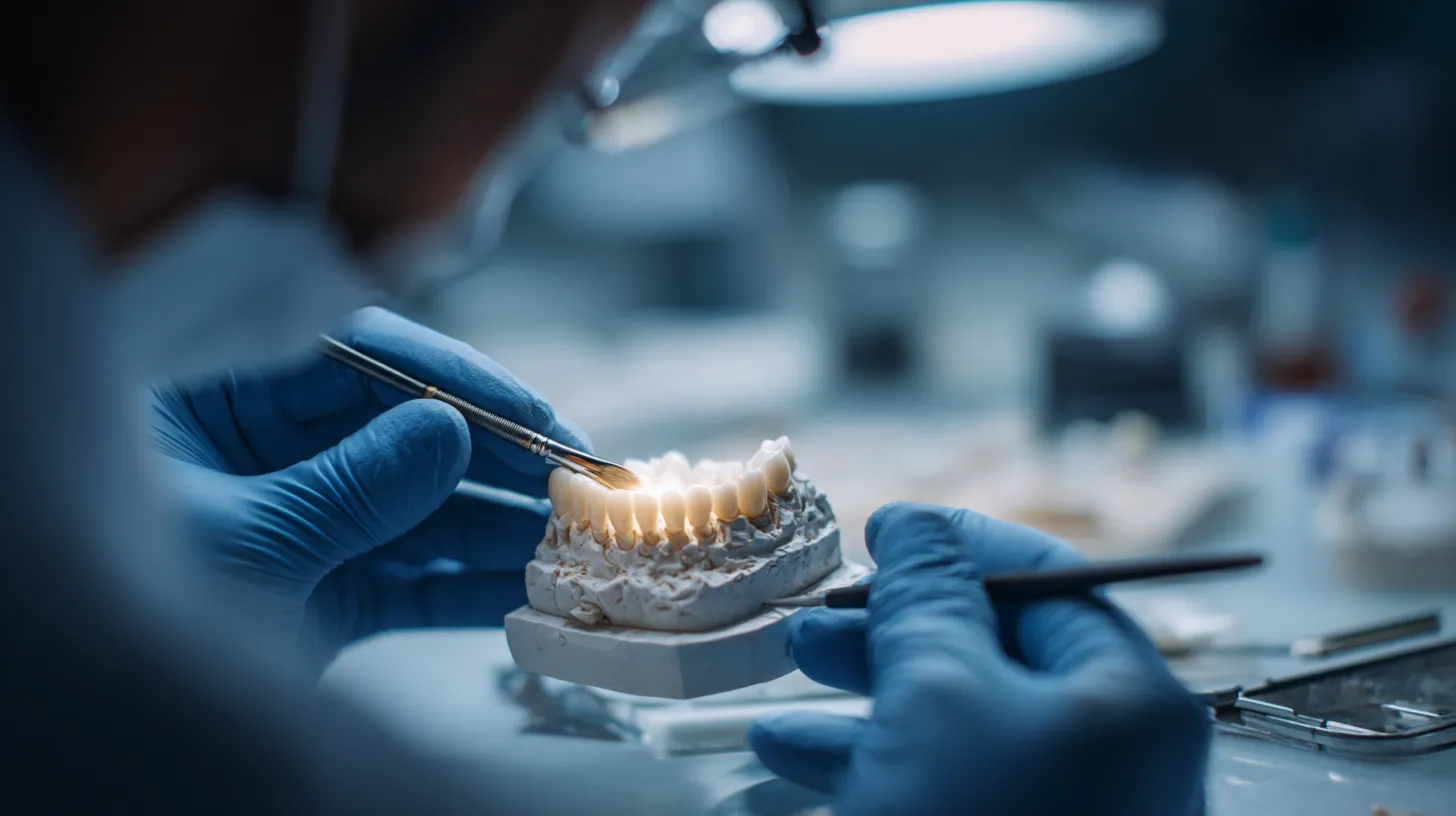 لعاب‌دهی روکش سرامیکی تازه میل‌شده